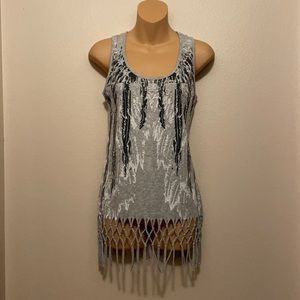 Maurices macramé fringe tank